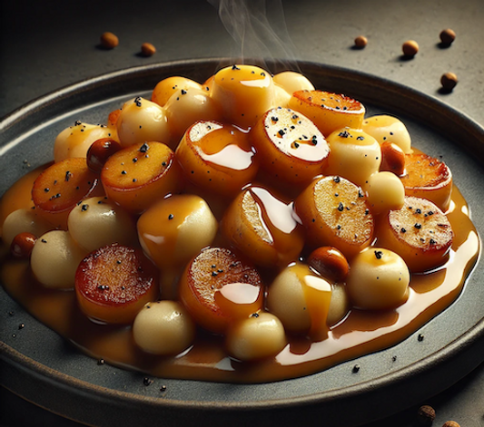 Soy Fondant Potato Poutine
