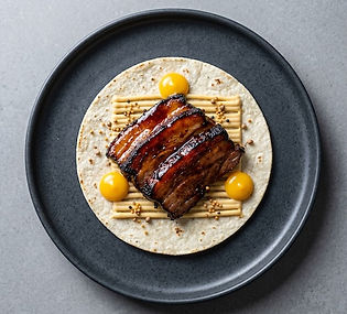 BBQ Lamb Belly Tostada