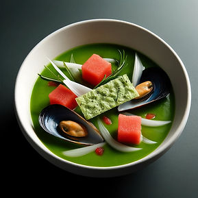 Mussel Escabeche with Umeboshi and Rosemary Cracker