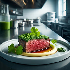 New York Strip with Salsa Verde