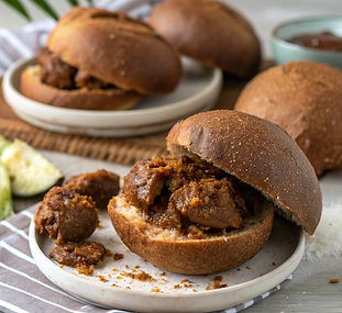 Jamaican Brown Chicken Savoury Buns