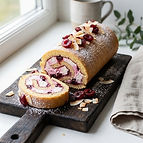 Cherry Marshmallow Swiss Roll
