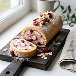 Cherry Marshmallow Swiss Roll photo