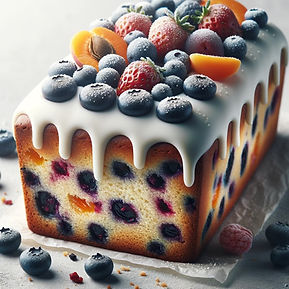 Blueberry Apricot Loaf Cake