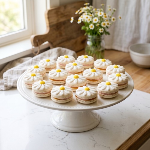 Daisy Macarons