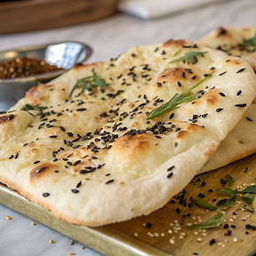 Fennel and nigella seed naan