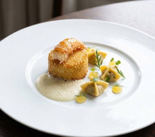 Langoustine Mousseline with Tapioca