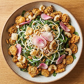 Crispy Thai Collard with Manila Clams