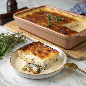 Polenta Gratinata with Brûléed Gorgonzola Dolce