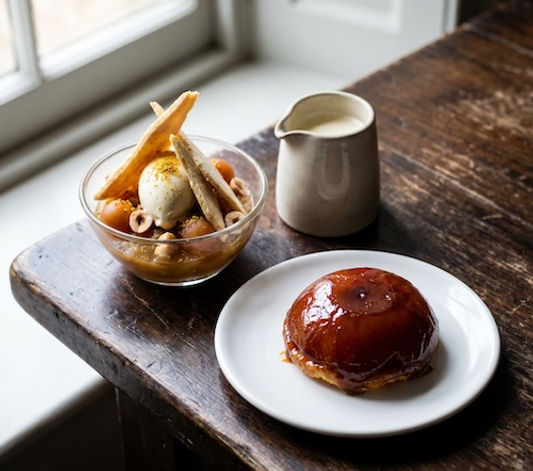 Hay-Smoked Apple Tarte Tatin