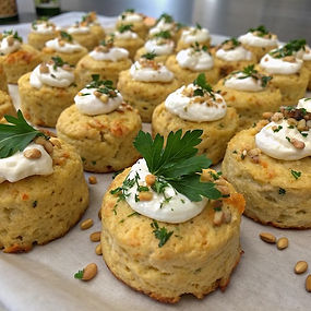 Feta, Parsley and Pine Nut Spicy Scones