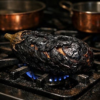 Flame-Charring Aubergine for Smoky Depth