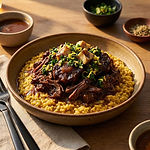 Oxtail Milanese with Rice Grits photo