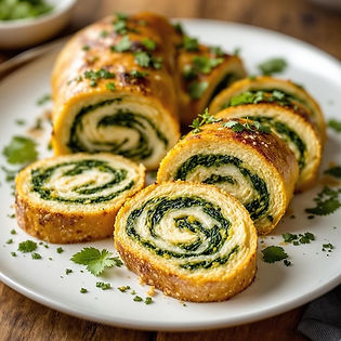 Vegan Spinach and Artichoke Roulade
