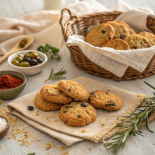 Olive Oat Biscuits