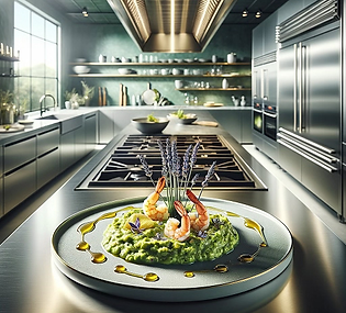 Shrimp Guacamole with Lavender and Mead