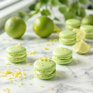 Key Lime Pie Macarons