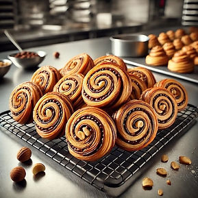Coffee and Hazelnut Pinwheels