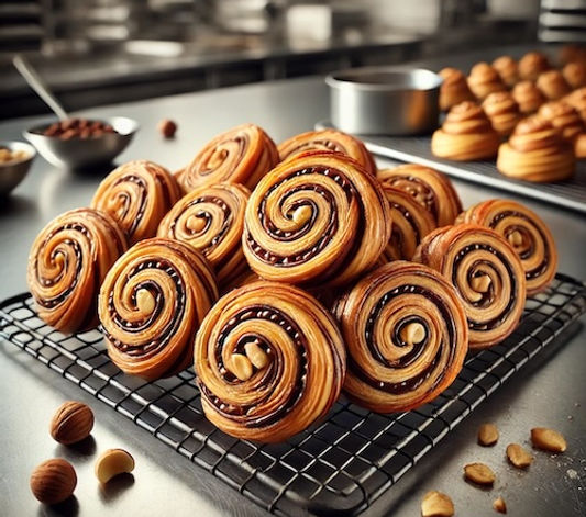 Coffee and Hazelnut Pinwheels