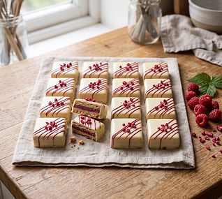 Raspberry White Chocolate Bars