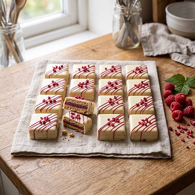 Raspberry White Chocolate Bars