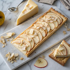 Parmesan and Apple Shortbread