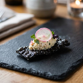 Crab and Yuzu Rice Cracker
