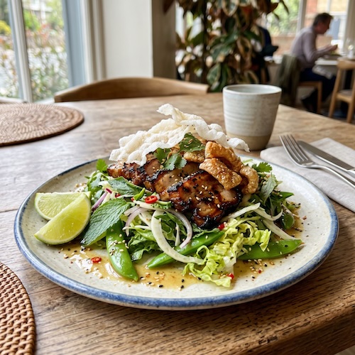 Thai Pork Salad, Crackling