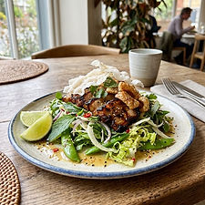 Thai Pork Salad, Crackling