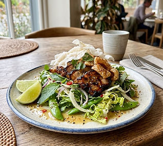 Thai Pork Salad, Crackling