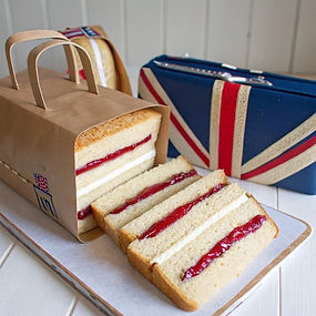 Giant Jam Sandwich Cake in Paper Bag