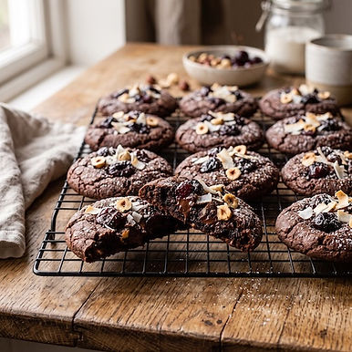 Cherry Coconut Chocolate Cookies