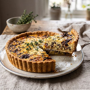 Caramelised Onion, Gruyère and Thyme Quiche