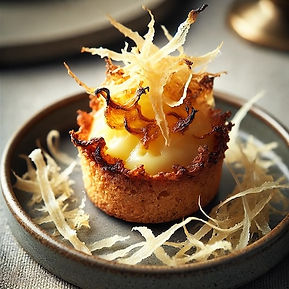 Beer Batter Croustade with Guinness Rarebit
