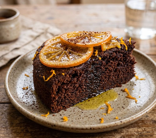 Chocolate Olive Oil Orange Cake