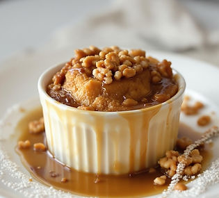 Sticky Toffee Pudding with Caramelised Walnuts
