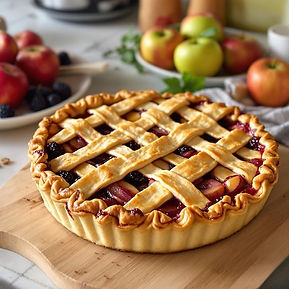 Apple and Blackberry Pie