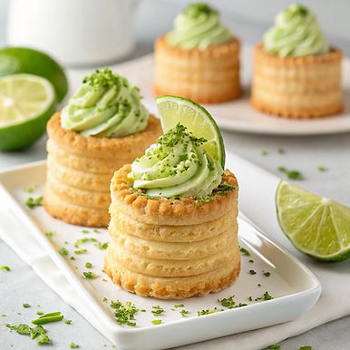 Key Lime Cheesecake Vol-au-Vents