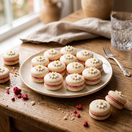 Easy Daisy Macarons