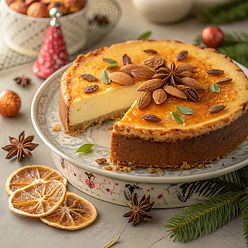 Father Christmas' Baked Cheesecake