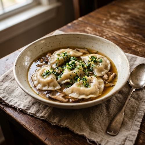 Goat's Cheese Vareniki