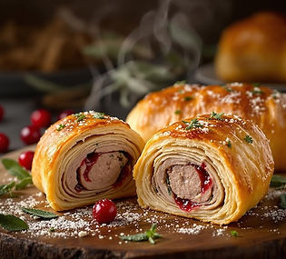 Cranberry Sage Sausage Rolls