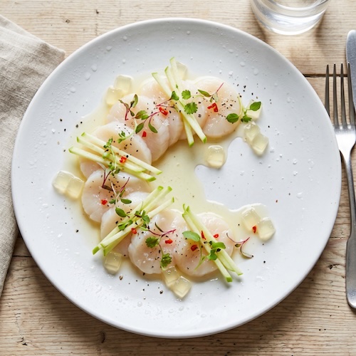 Easy Scallop and Apple Aguachile