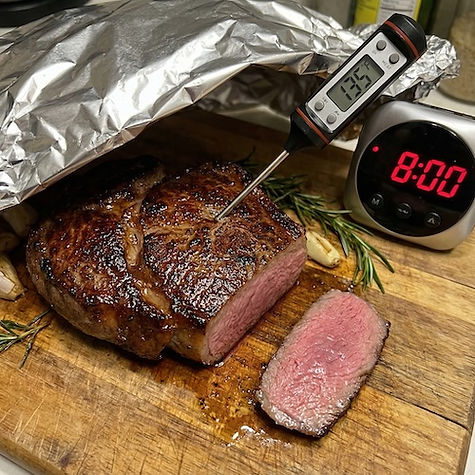 Proper Resting and Searing for Meat