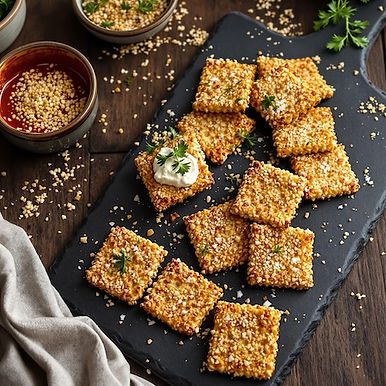 Sesame Gochujang Crackers