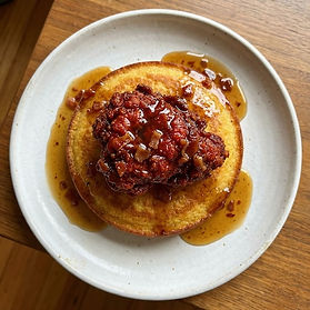 Gochujang Chicken and Hoe Cake