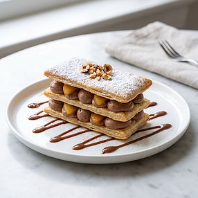 Easy Pear & Nutella Millefeuille