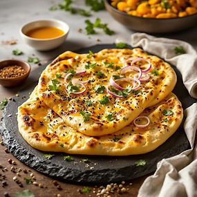 Spiced mango naan bread