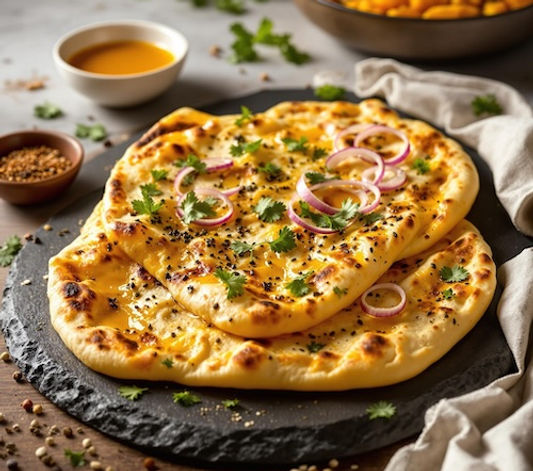 Spiced mango naan bread