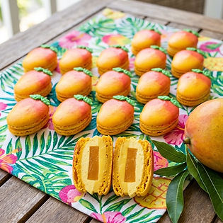 Mango Macarons